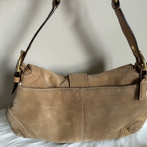 Coach SoHo Tan Suede Shoulder Bag - Picture 2 of 7